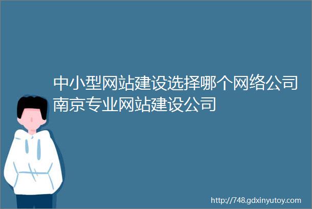 中小型网站建设选择哪个网络公司南京专业网站建设公司
